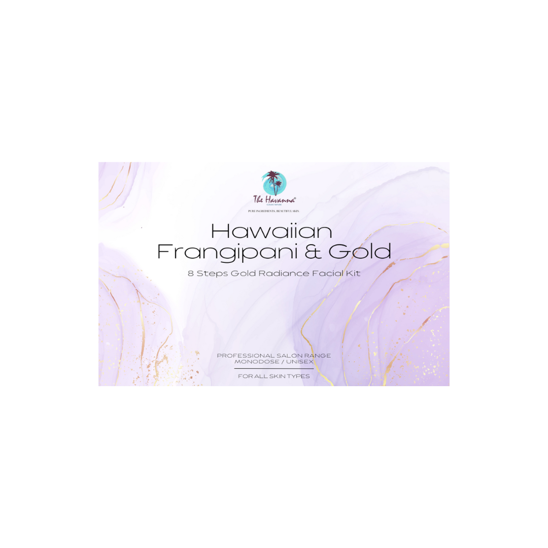 use havanna hawaiian frangipani gold radiating facial kit