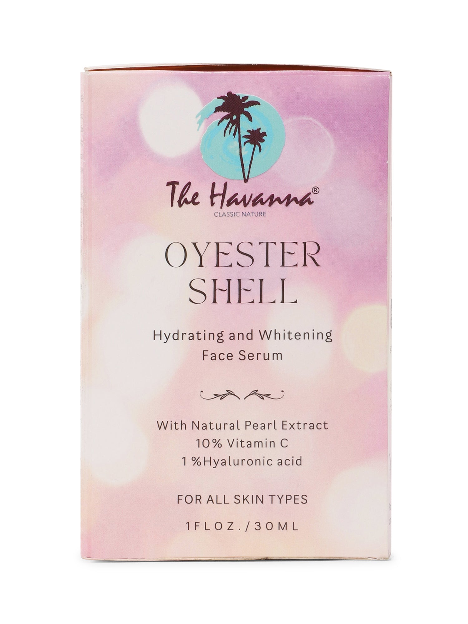 Hydrating and Whitening Oyster Shell Face Serum- The Havanna Classic Nature