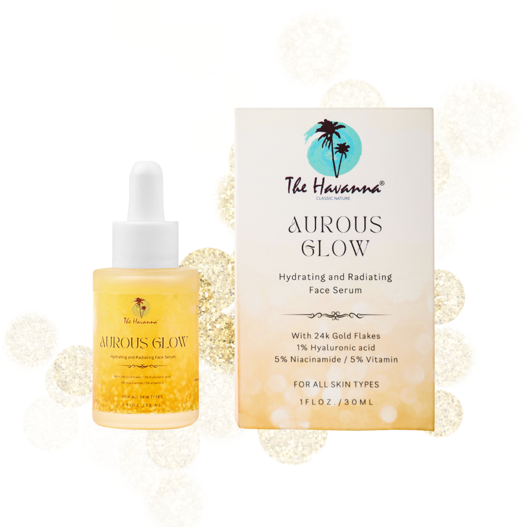 Havanna's Aurous Glow Serum effective For reducing wrinkles and suitable for all skin types 