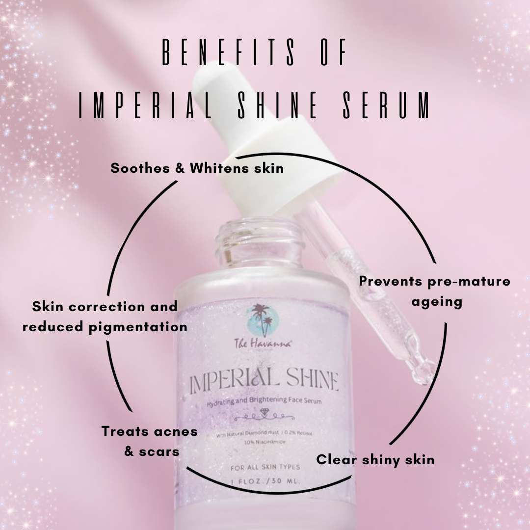 Imperial Shine face serum is effective hydrating and brightening  face serum-The Havanna Classic Nature