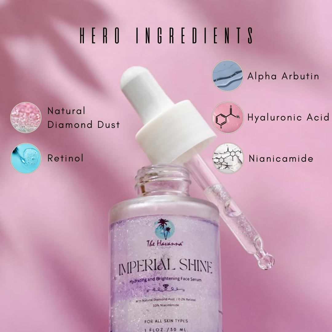 hero ingredients of imperial shine face serum 