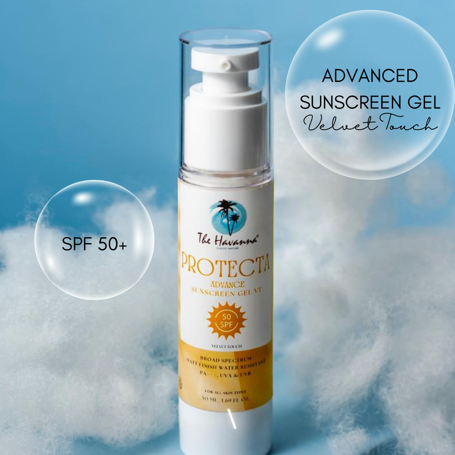 Protecta advance sunscreen gel VT 50 SPF