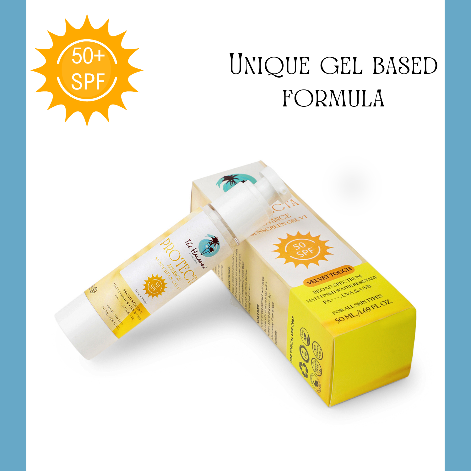unique gel based formula sunscreen